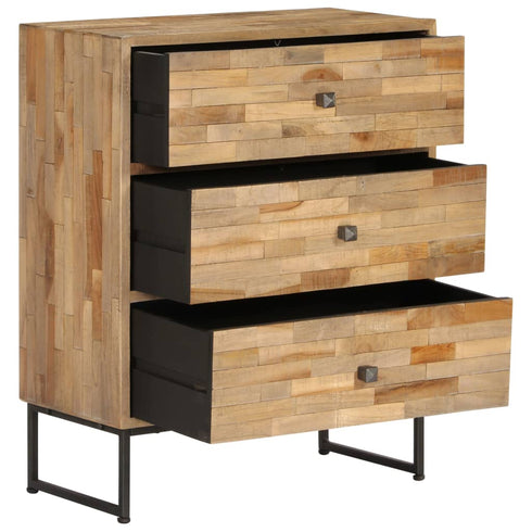 Hennessey - Sideboard Set 3 Pieces Reclaimed Teak Wood